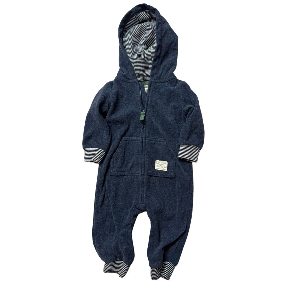 Carter's Dark Blue Hooded Footie